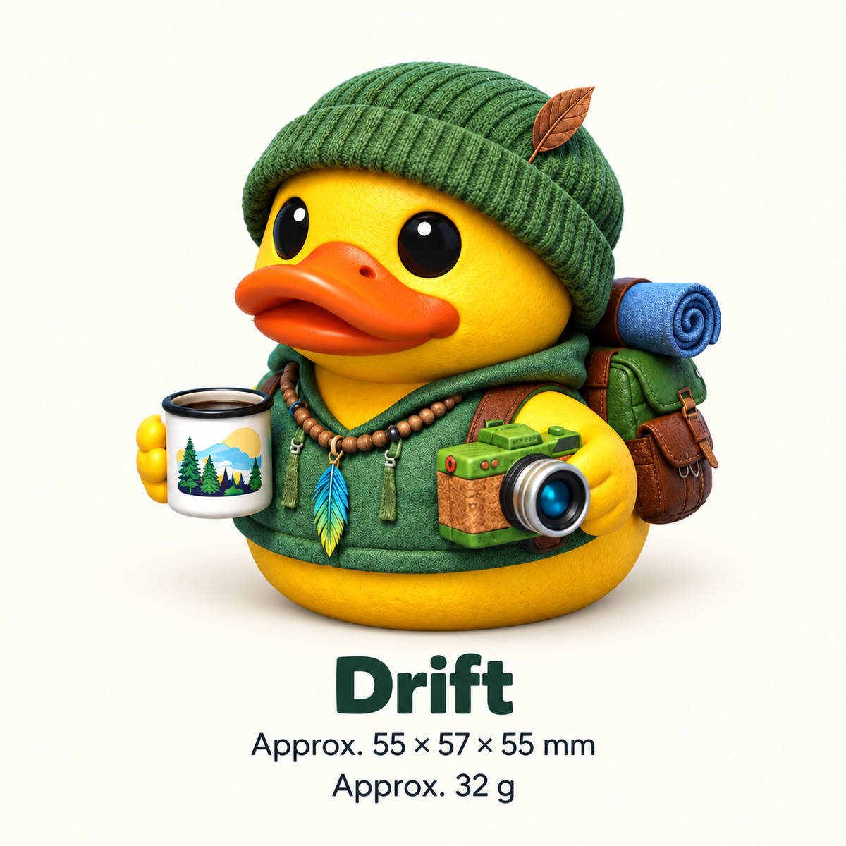 Adventure Ducks™ Drift the Easygoing Wanderer – Alpha Series Limited Collectible Duck (6 Numbered Copies)